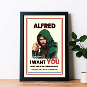 LoTR Editable Poster – Aragorn