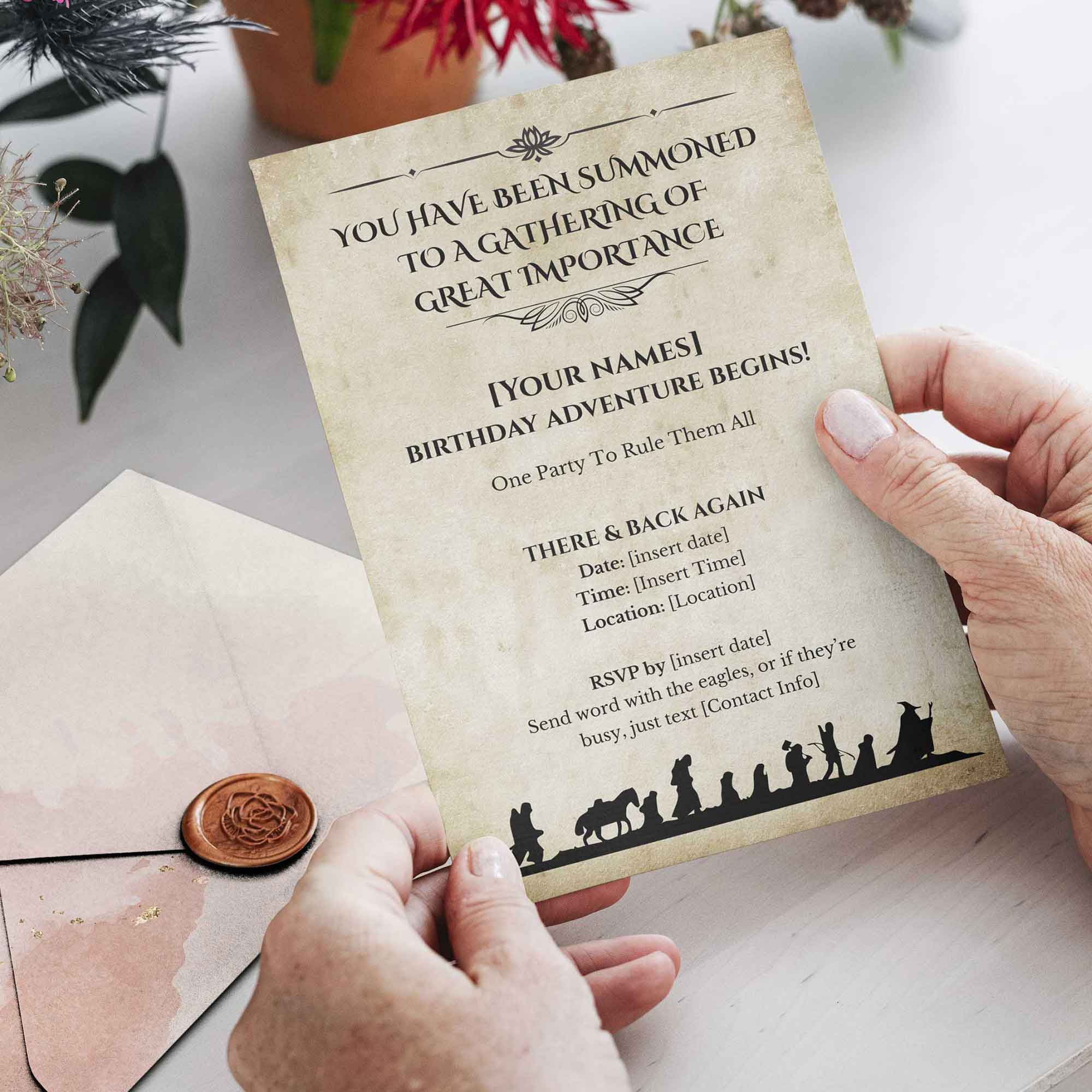Lord of the Rings Party Pack – Editable Middle-earth Printables - view 2