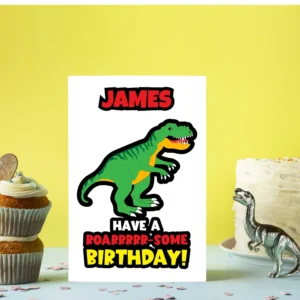 Dinosaur Birthday Card - view 5