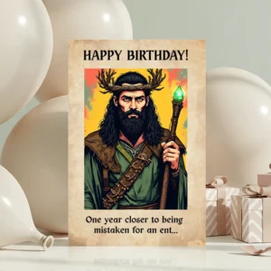 DnD Birthday Card – Druid - view 2