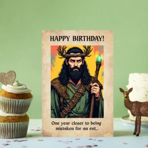 DnD Birthday Card; Druid - view 3