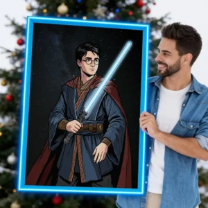 Harry Potter Jedi – Unique Sci Fi Wall Art - view 5