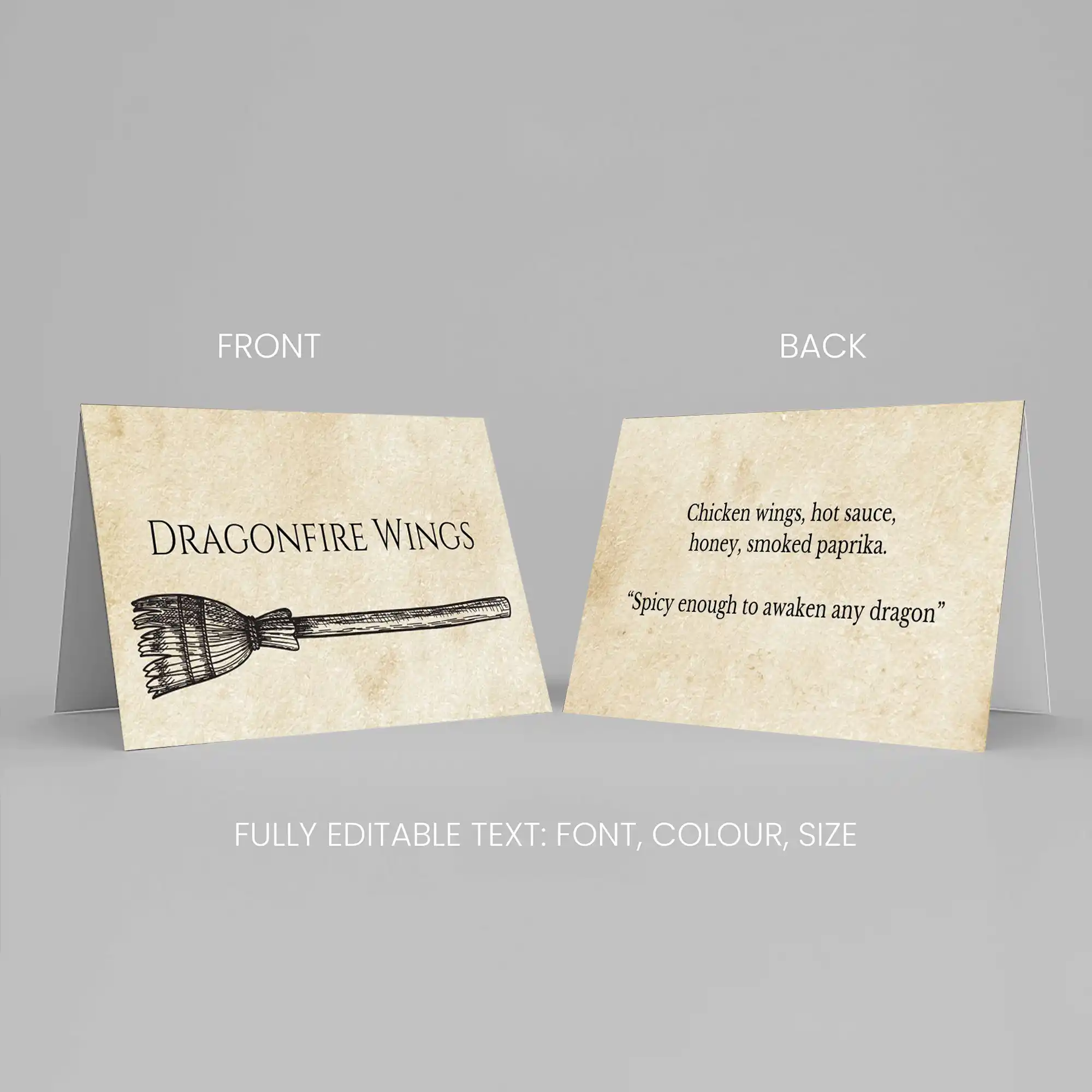 Harry Potter Party Food Labels