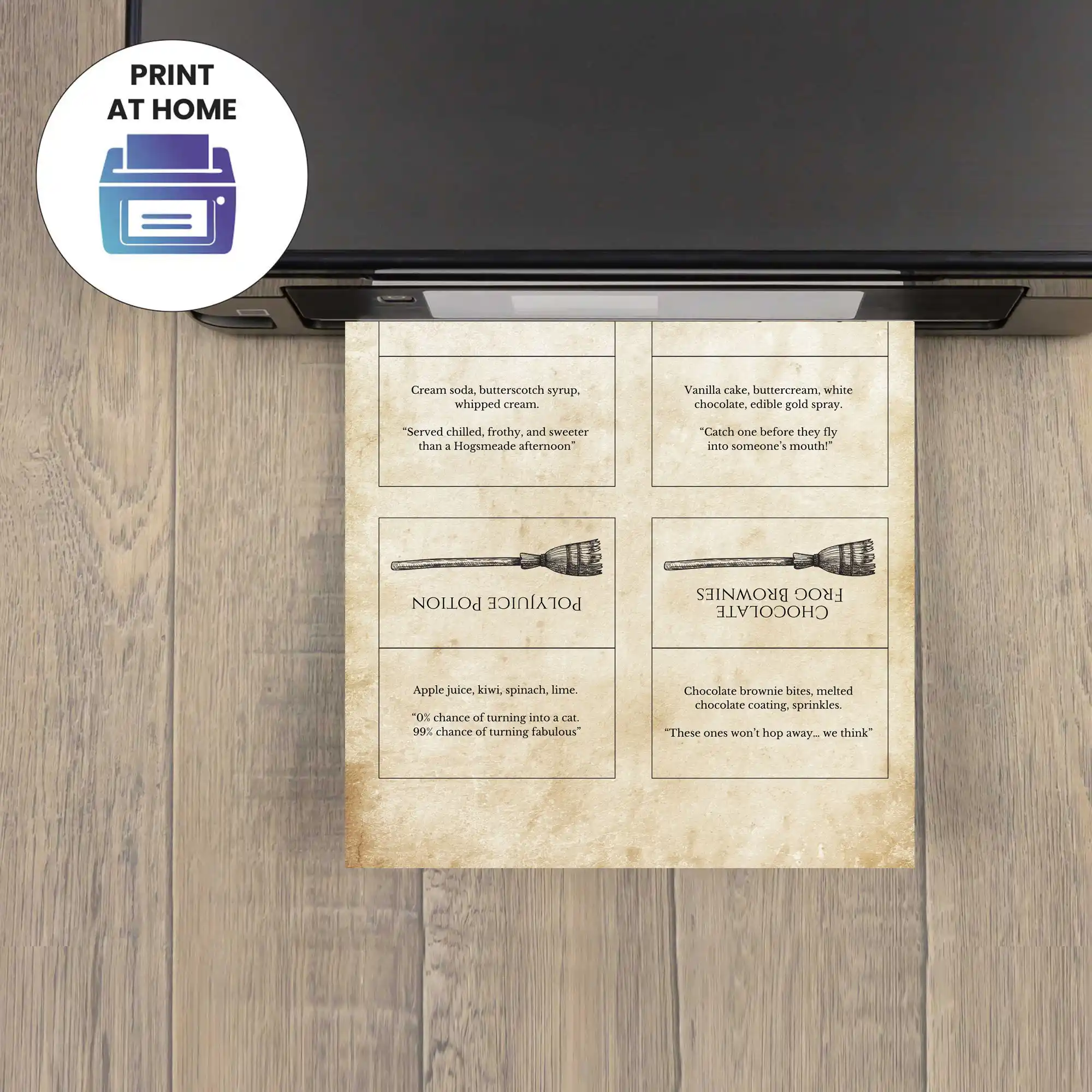 Harry Potter Party Food Labels - view 2