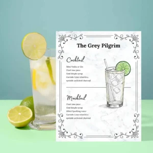 Lord Of The Rings Drinks Menu