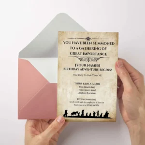 Lord Of The Rings Party Invitation