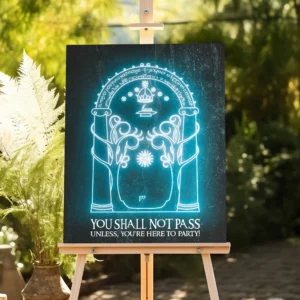 Lord Of The Rings Party Sign - view 2