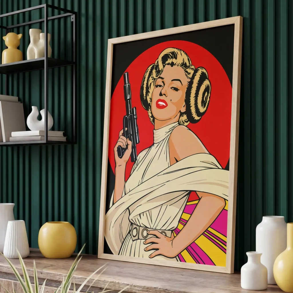 Marilyn Monroe as Princess Leia – Wall Art - view 6