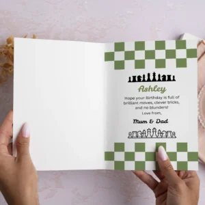 Personalised Chess Birthday Card - view 10