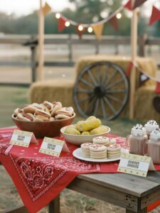 Cowboy Party Food Labels