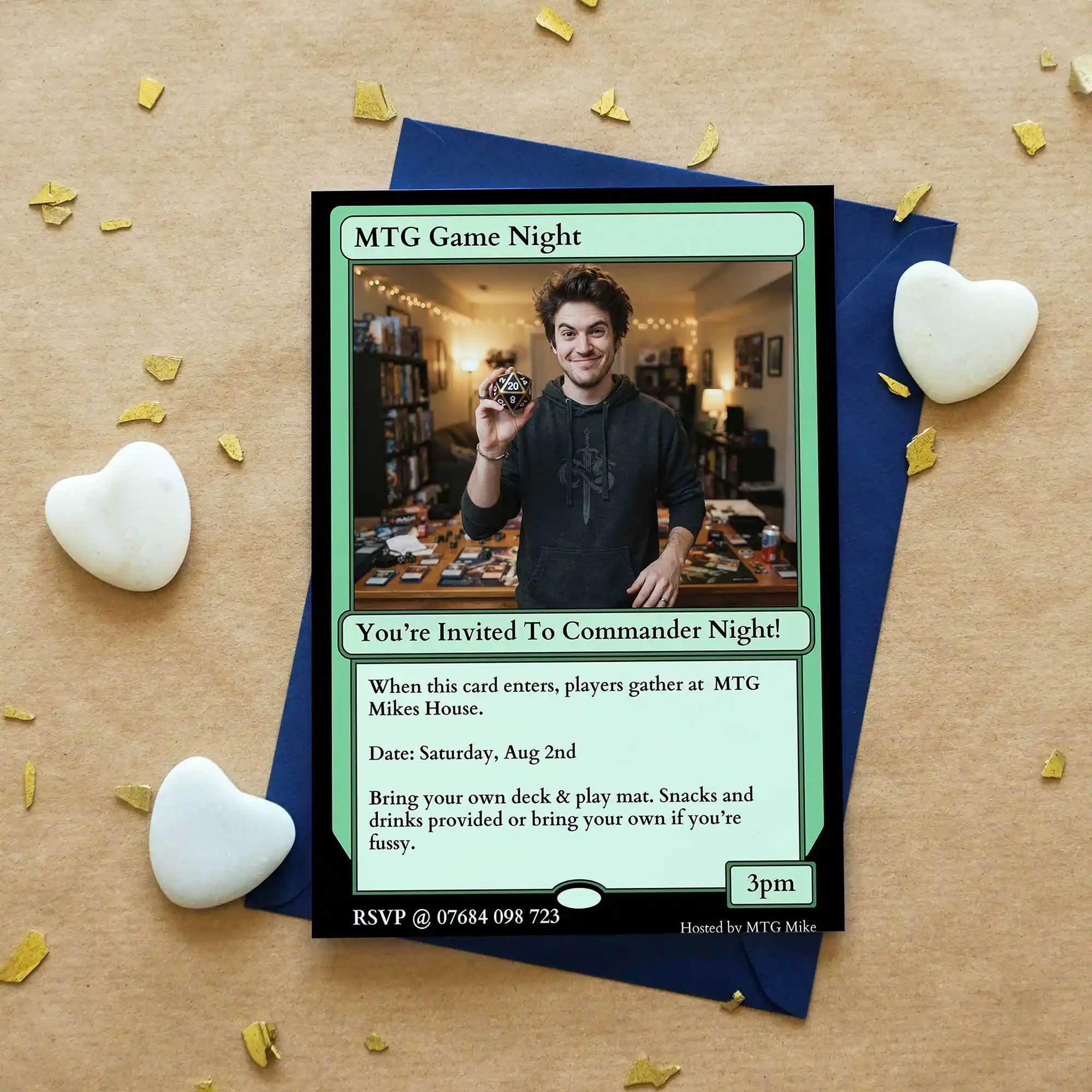 MTG Game Night Party Invitation - view 8