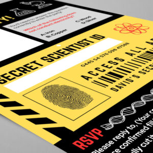 Science Party Invitation - view 3