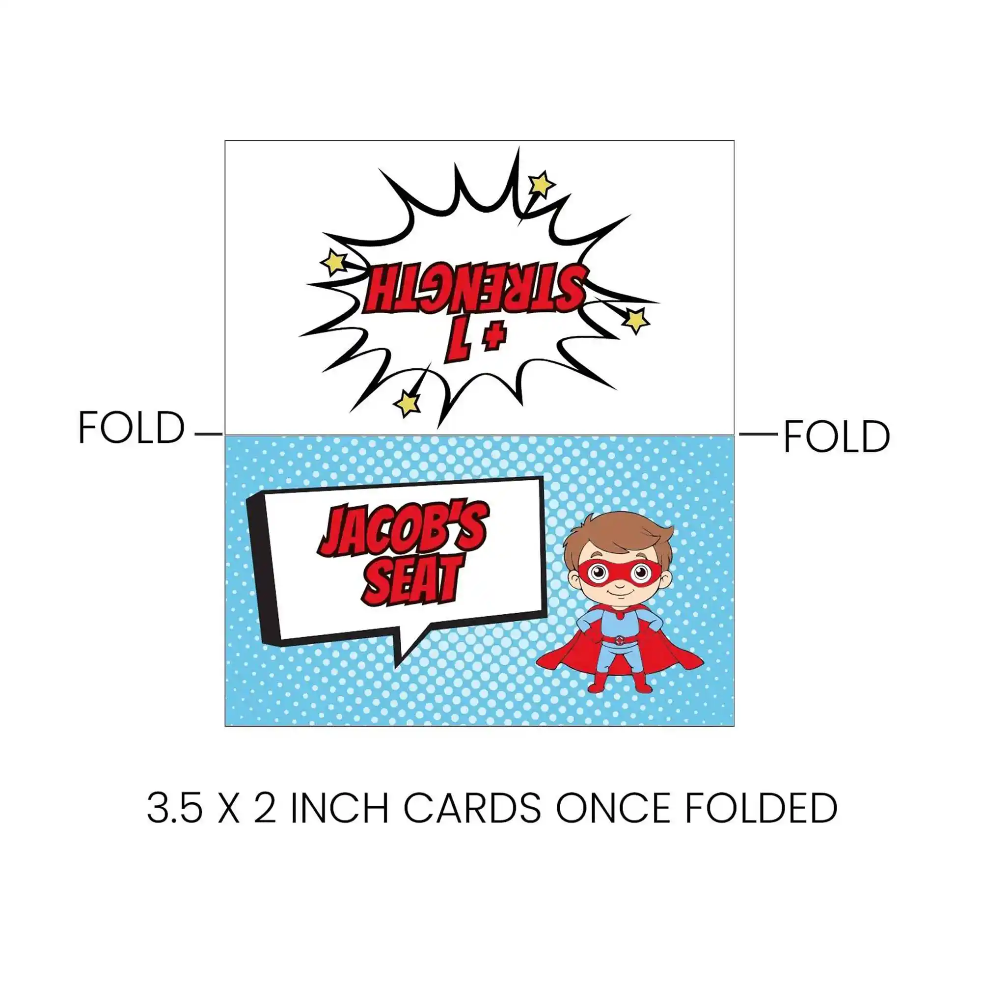 Superhero Place Name Cards - Image 9