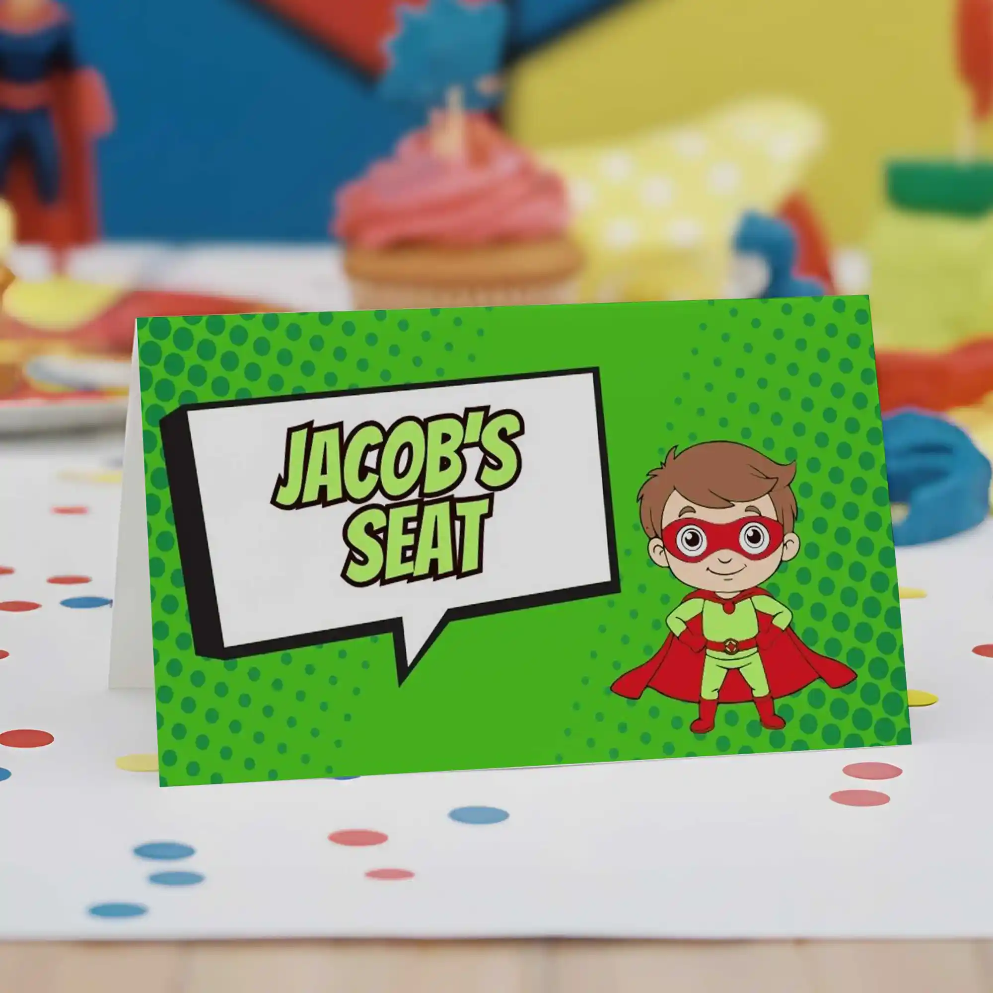 Superhero Place Name Cards - Image 3