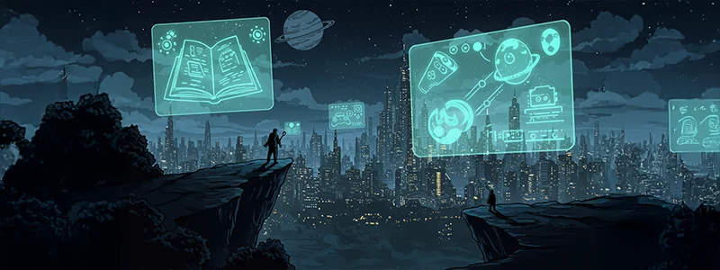 geeky sci-fi scene